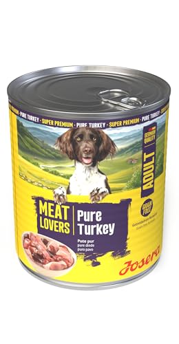JOSERA Meat Lovers Pure Turkey (6 x 800 g) | Adult | Premium Nassfutter für ausgewachsene Hunde | extra viel Putenfleisch (68%) | Monoprotein | getreidefrei | Hundefutter nass | 6er Pack – Bild 4
