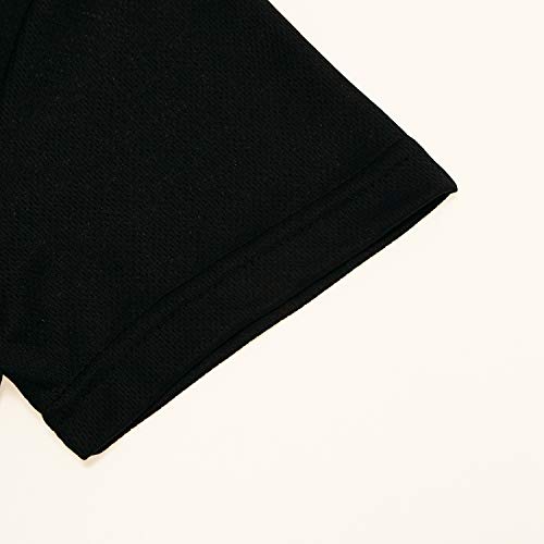 Camisa masculina de ciclismo de manga curta – Camisa de ciclismo meio zíper refletida à noite, Preto