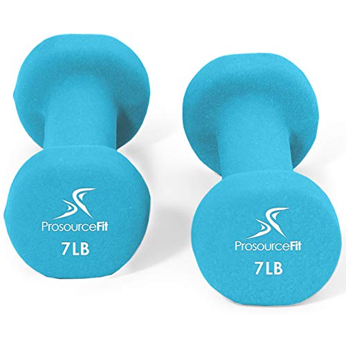 Prosourecefit Set Of Two Neoprene Dumbbells, Sky Blue, 7 Pounds (Ps-1147-Neo-Sky) #TOP1