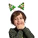 JOYIN 4 Pcs Light-Up Christmas Headbands with LED lights in Santa Hats & Christmas Tree Designs for Christmas Supplies and Holiday Parties Favors (ONE SIZE FITS ALL)