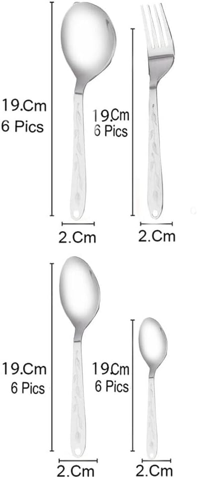 HNL Stainless Steel Cutlery Set - Set of 25 (Contains: 6 Master Spoons, 6 Tea Spoons
