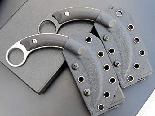 Ccanku C16901 Fixed Blade Knives D2 Steel G10 Handle Outdoor Survival Claw Knife,Camping Edc Tools, Kydex Sheaths(Black) … … #TOP5