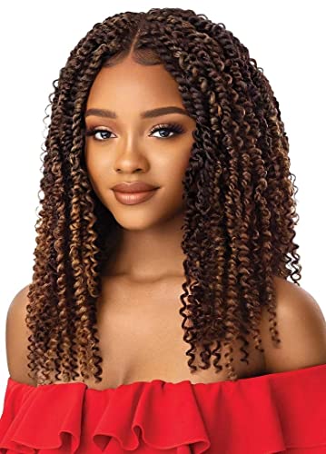Outre X-Pression Twisted Up 4x4 Lace Front Braid Wig KINKY BOHO PASSION WATERWAVE 18