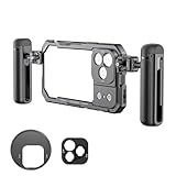 NEEWER Phone Cage Kit Compatible with iPhone 17 Pro Only, Video Rig Stabilizer Accessories with 67mm Filter Ring, 17mm Lens Backplate, T Mount Adapter, Two Quick Release Handles, PA143 (Black)