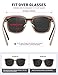 MEETSUN Oversized Fit Over Glasses Sunglasses for Women Trendy Large Square Polarized Sun Glasses for Driving Brown
