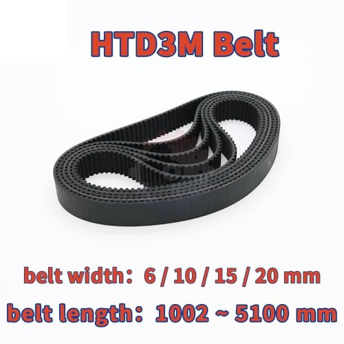 Courroie synchrone HTD3M en caoutchouc robuste pour entraînement 6mm - 5