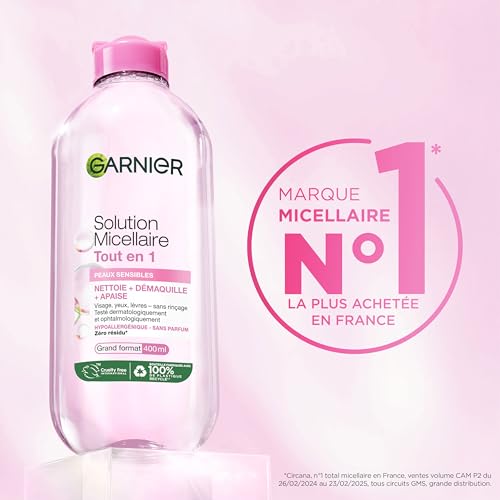 Garnier skinactive eau micellaire tout en 1 peaux sensibles 400ml - vue 6