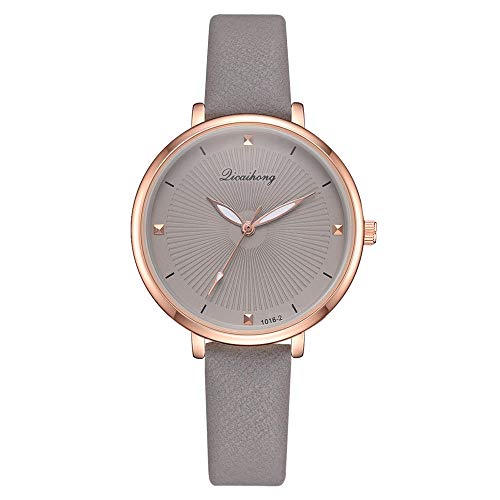 Preisvergleich Produktbild Beobachten Einfache Ultradünne Gürteluhr Damen Kompakte Mode Quarzuhr-Grau