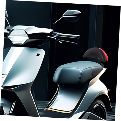 ASAKKURA 耐久アイアン 人工皮製バイク背もたれクッション 快適疲労軽減リアサポート 通用電動自転車後部座席用 バックレスト