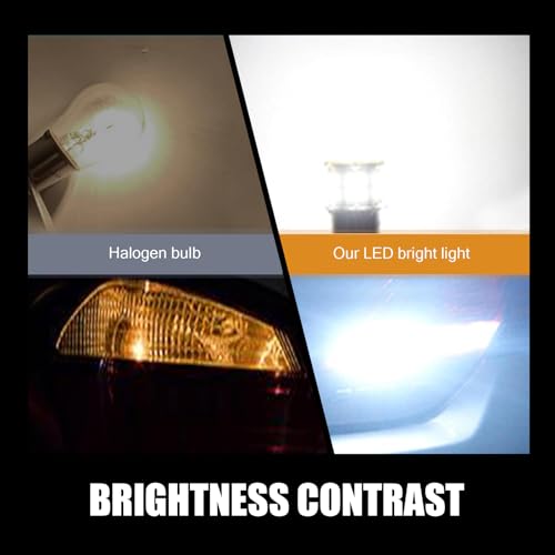 image for gunroil 2 Pack 1156 Car LED Turn Signal Light Bulb, Single Contact Des