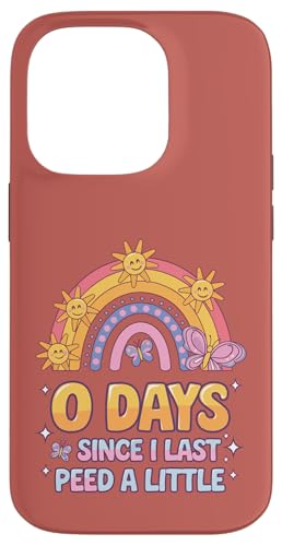 0 Days From I Last Peed A Little Funny Bathroom Humor Meme Carcasa para iPhone 14 Pro