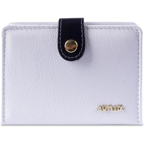 Carteira c/Espelho em Couro Artlux (Off-White)