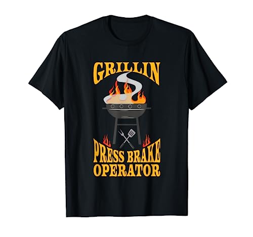 Presse Plieuse Opérateur Barbecue Grill Fumeur & Barbecue Chef T-Shirt
