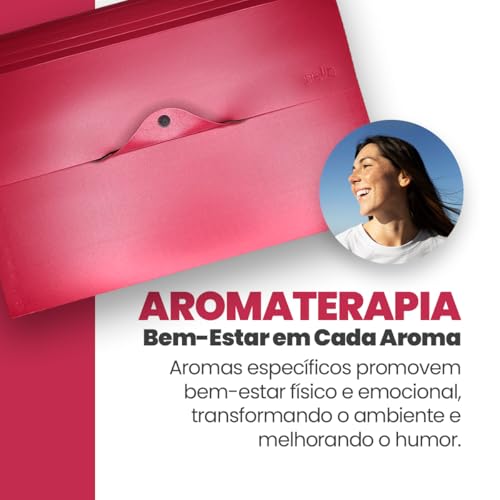 Dello - Pasta Sanfonada A4 Aromas c/12 Divisórias, 6108.01.0006, Cherry