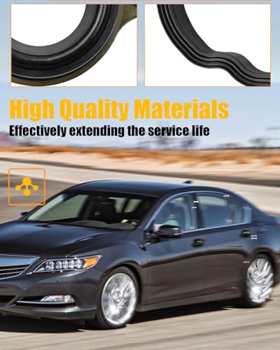 Image of Valve Cover Gasket Fit for Acura Mdx RDX RLX TLX 3.5L 3.0L 2014-2020 Honda Accord Crosstour 3.5L 2013-2017 V6 Engine, Valve Cover Shim Set with Spark Plug Seal Replace 123435G0000, 123515G0A00