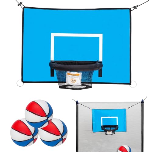 Panier de basket pour trampoline avec fixation enfant et kit sport de fitness