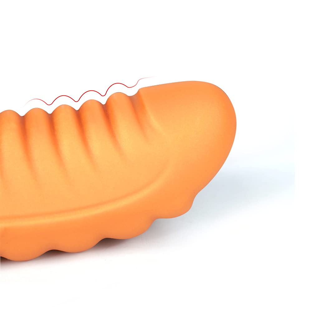 Dildo Realistico Plug Anale Con Filo Di Silicone Liquido E Forte Ventosa per Massaggio Prostatico Vaginale Stimolazione Del Punto G (XXL)