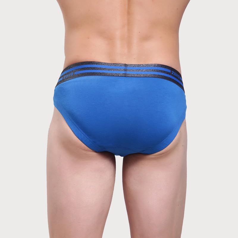 Image of Zoiro Men's Cotton Blend Solid Sports Brief (Pack of 2) |Colours May Vary