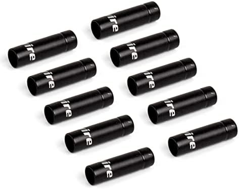 Follde Bike Shift Cable End Caps, MTB Road Bicycle Accessories Part, Bicycle Shift Cable Housing Ferrule End Caps Aluminum Alloy,10pcs,Black.
