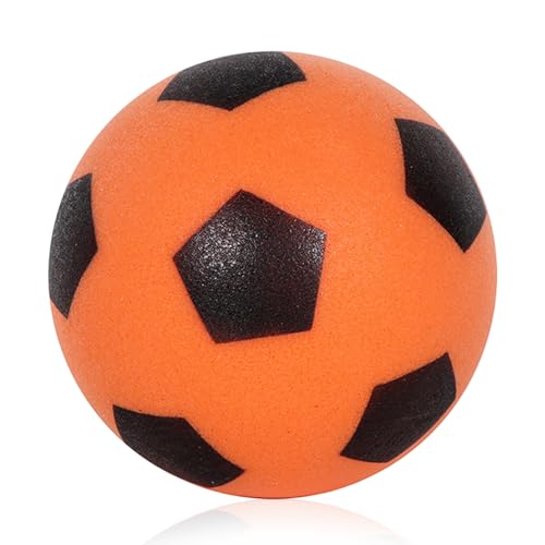Dongcill Ballon en Mousse, Ballon de Football Souple, Ballons de Jeu Souples, Petit Ballons de Football, pour Une Utilisation intérieure et extérieure, Silencieux et léger, 21 cm