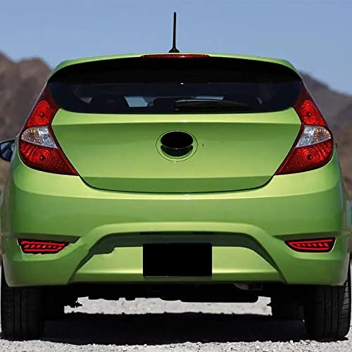 Luces traseras de coche para Hyundai Accent Hatchback 2012-2017, kit de parachoques de 2 piezas 4