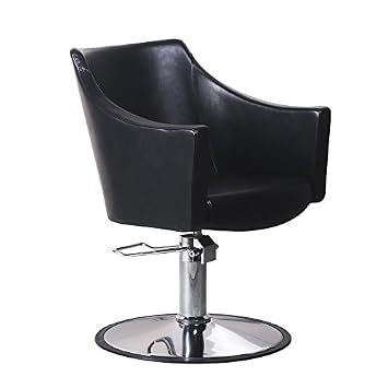 Black Hydraulic Styling Barber Chair Hair Spa Beauty Salon Equipment Black