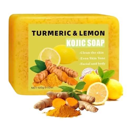 Jabón de baño natural | Barra de limpieza facial | Jabón de mano para mujeres y hombres | 100 g de limpieza profunda de la piel Bullener | refrescante, en la piel seca y sensible