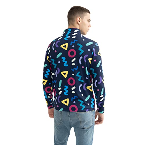 Deolax Long Sleeve Quarter Zip Lightweight Pullover Dry-Fit Moisture Wicking Performance Big And Tall Quarter Zip Pullover Men #TOP6