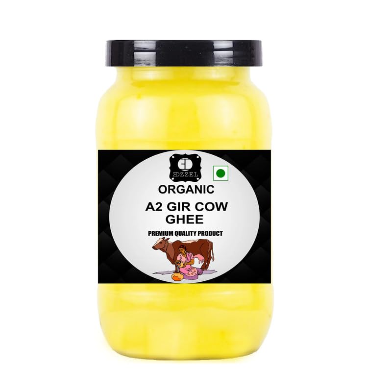 EDZZEL Organic Buffalo Ghee Packaging Grass Fed Buffalo Bilona Ghee Pure & Natural - (100 ml)