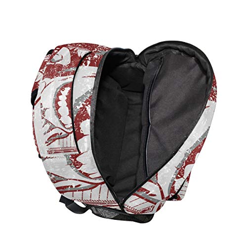 TFONE Vintage Animal Gorilla Pattern Backpack Boys Girls School Bookbag Back Pack Camping Hiking Travel Daypack for Women Men - Thumbnail 3