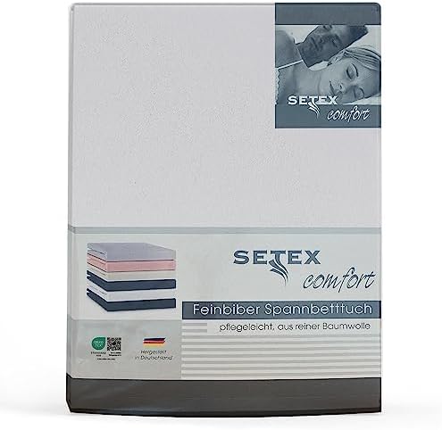 SETEX Prześcieradło z gumką z delikatnej flaneli, 100 x 200 cm, 100% bawełna, liliowe, 1210 100200 407 320