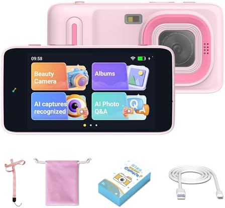 AI Kids Camera for 3–11 Year Old Boys and Girls, AI Learning Digi...