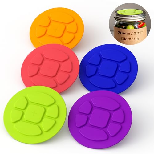 5-Pack Silicone Fermentation Lids for Mason Jars