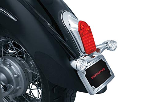 Kuryakyn 9157 Motorcycle Accent Accessory: Curved License Plate Frame, Chrome #TOP4