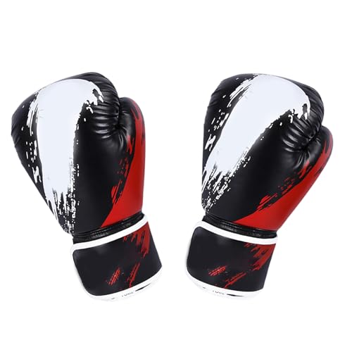 Guantes de entrenamiento de piel para kickboxing, guantes largos para hombres y mujeres, guantes de boxeo, guantes de entrenamiento, 10 onzas, 6 onzas