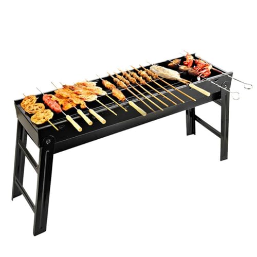Barbecue Rack Outdoor Stainless Steel Barbecue Stove Home Camping Folding Carbon Oven/D/84 * 20 * 35Cm