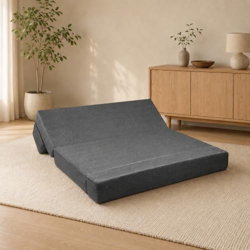 Urban Decor 5x6 Modern 3 Seater Grey Sofa Cum Bed - Image 5