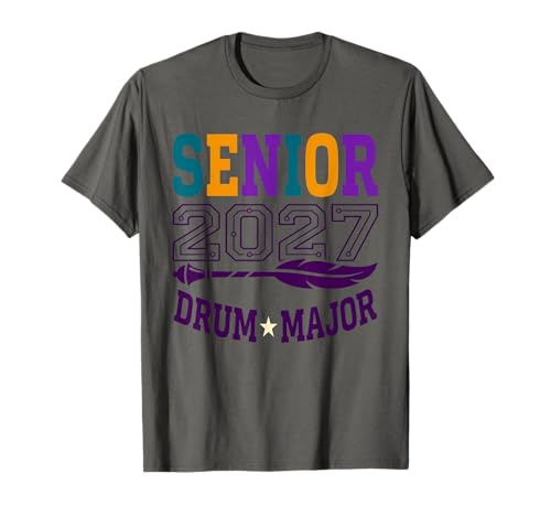 Senior 2027 Drum Major Drumming Class of 2027 Drummer T-Shirt