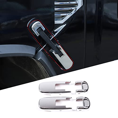 Cubierta de bisagra lateral para Hummer H2 que protege y realza el capó en plata