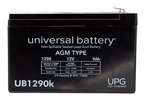 UPG 12V 9Ah SLA Battery Replacement for APC Back-UPS ES 650