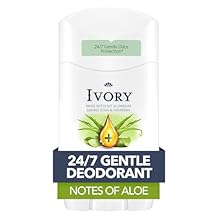 Ivory Aluminum Free Deodorant, Notes of Aloe, 24hr Gentle Deodorant, Dermatologist Tested, Baking Soda Free, Paraben Free, 2.4 oz