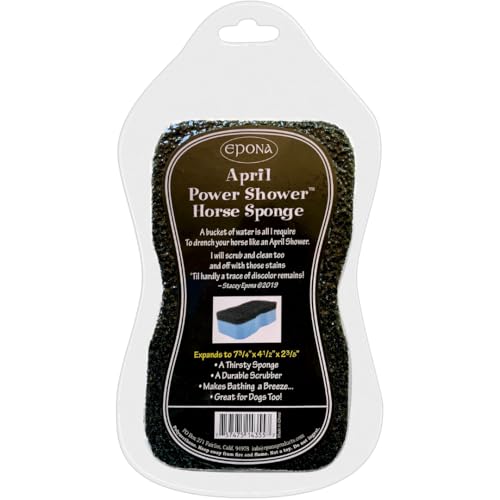 Epona April Power Shower Esponja Ferramenta de limpeza de cavalos