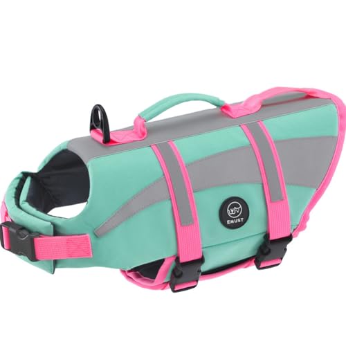 EMUST Life Vests for Dogs, Lightweight Small/Medium/Large Dog Life Preserver, XL Dog Life Jacket for...
