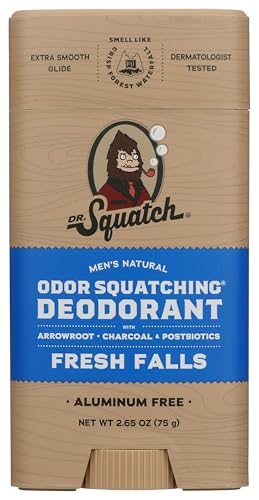 Dr. Squatch Natural Men’s Deodorant, Aluminum Free Deodorant Men (1-Pack)