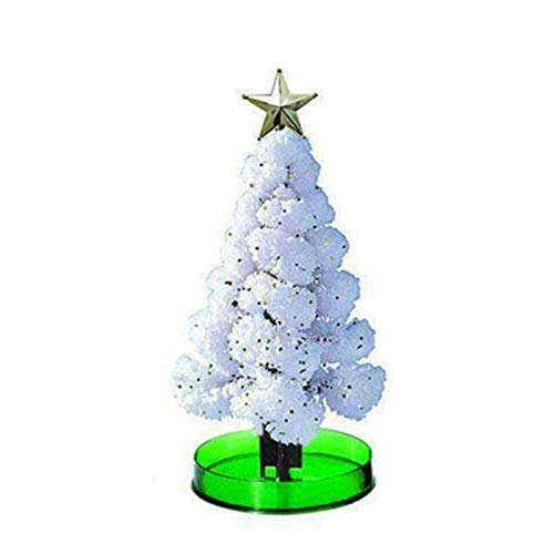 wenyujh Sapin de Noël Vert et Argent Arbre Magique Sakura Arbre en Papier Magic DIY Artisanat Jouet Décoration de Table de Noël Jouets Éducation Bricolage De Décompression Cover