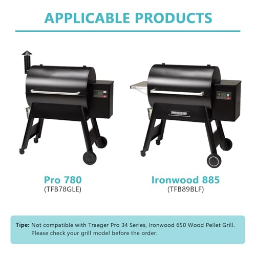 Sunkonny Folding Front Shelf - Replacement for Traeger Pro 780 and Ironwood 885, Grill Accessories 33" L x 12" W BAC442 Grill Table Shelf by Sunkonny - Image 5