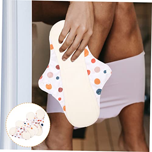 Healeved 4Pcs Pads For Women Reusable Sanitary Pads Female Supplies Menstrual Pad Sanitary Napkin Soft Bamboo Charcoal Woman Fiber Washable Sanitary Napkin Washable Feminine Pads #TOP2