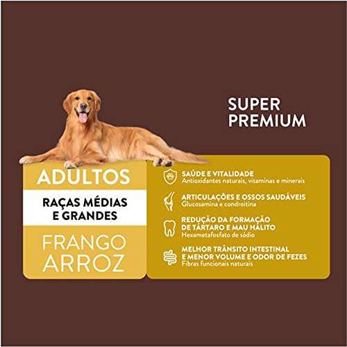 Ração Quatree Supreme Adultos Raças Medias Grandes 15kg
