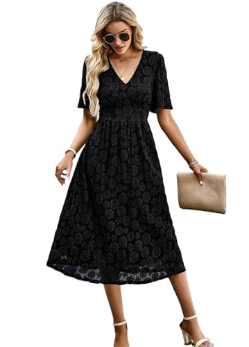 Robe décontractée en dentelle chic pour vos terrasses et soirées d'été