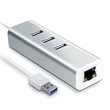 Länge des Anschlusskabels: ca. 40 cm | Material: Aluminium | Farbe: silber (Alu-Gehäuse) | Gewicht: 75g (nur Gerät) / 113 g (inkl. Verp.) | Abmessungen (HxBxT): 2,1x3x9,7cm | System: Microsoft Windows 10 (32/64bit), Windows 8/8.1 (32/64bit), Microsoft Windows 7 (32/64bit), Windows Vista (32/64bit), Windows XP (32/64bit), Windows 2000 | Linux | MacOS | Lieferumfang: CSL USB 3.0 Super Speed 3-Port Hub mit integr. Gigabit Ethernet / Netzwerkadapter (RJ45) + Hinweisblatt